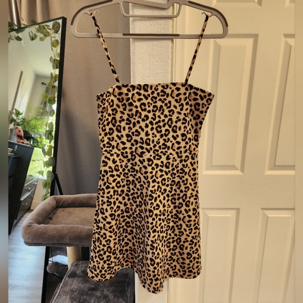Leopard Print Circle Dress